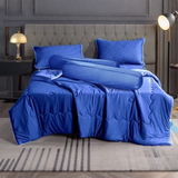 Bedding set - Cool-feeling Fabric Quilted Quilt Six-Piece Set